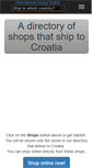 Mobile Screenshot of croatia.internationalshopsonline.com