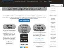 Tablet Screenshot of internationalshopsonline.com